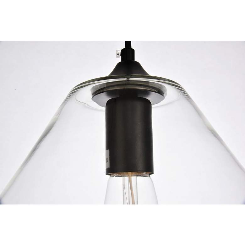 Image 4 Placido Collection Pendant D9.4 H10.8 Lt:1 Black And Clear Finish more views