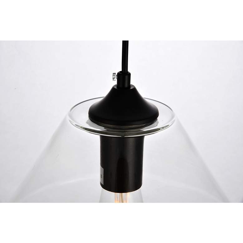 Image 6 Placido Collection Pendant D9.4 H10.8 Lt:1 Black And Clear Finish more views