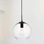 Thumbnail1 of Placido Collection Pendant D9.8 H9.8 Lt:1 Black And Clear Finish