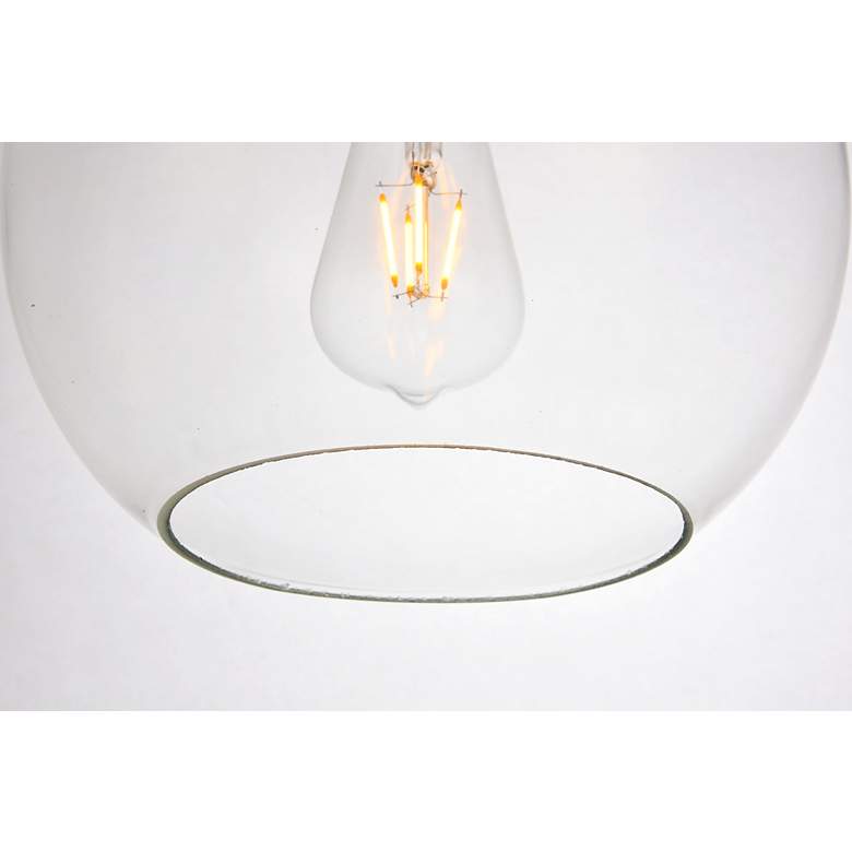 Image 6 Placido Collection Pendant D9.8 H9.8 Lt:1 Black And Clear Finish more views