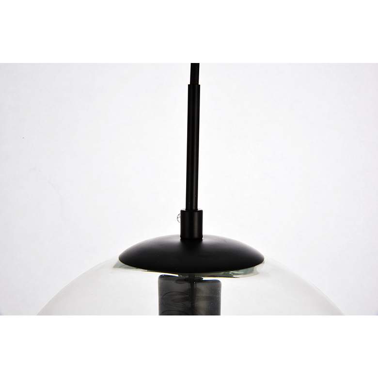 Image 7 Placido Collection Pendant D9.8 H9.8 Lt:1 Black And Clear Finish more views