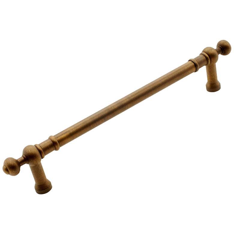Image 1 Plain Antique English Metal 14 3/4" Wide Appliance Pull