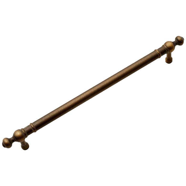 Image 1 Plain Antique English Metal 9 3/4" Wide Cabinet Pull