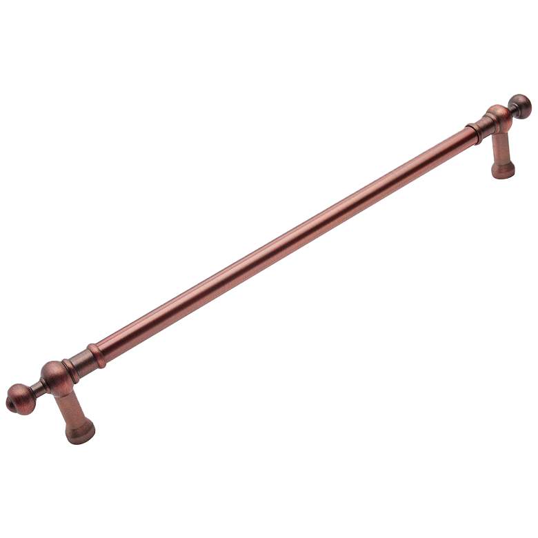 Image 1 Plain Distressed Copper Metal 21 1/4" Wide Appliance Pull