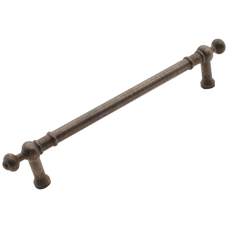 Image 1 Plain Distressed Nickel Metal 14 3/4" Wide Appliance Pull