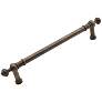 Plain Distressed Nickel Metal 14 3/4" Wide Appliance Pull