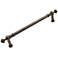 Plain Distressed Nickel Metal 14 3/4" Wide Appliance Pull