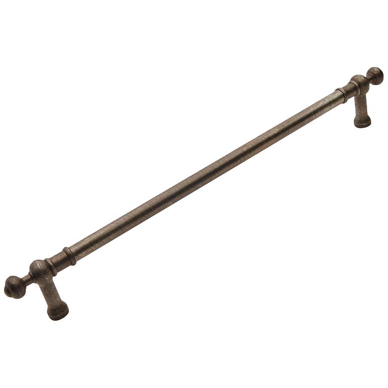 Image 1 Plain Distressed Nickel Metal 21 1/4" Wide Appliance Pull