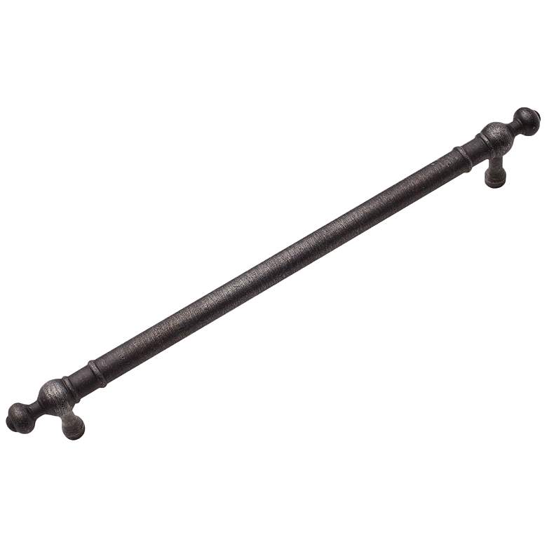 Image 1 Plain Distressed Nickel Metal 9 3/4" Wide Cabinet Pull