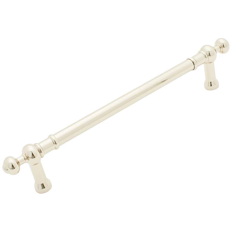 Image 1 Plain Polished Nickel Metal 14 3/4" Wide Appliance Pull