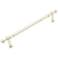 Plain Polished Nickel Metal 14 3/4" Wide Appliance Pull