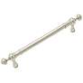 Plain Polished Nickel Metal 6 3/4" Wide Cabinet Pull