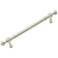 Plain Polished Nickel Metal 6 3/4" Wide Cabinet Pull