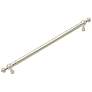 Plain Polished Nickel Metal 9 3/4" Wide Cabinet Pull