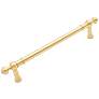 Plain Satin Brass Metal 14 3/4" Wide Appliance Pull