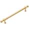 Plain Satin Brass Metal 6 3/4" Wide Cabinet Pull