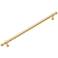 Plain Satin Brass Metal 9 3/4" Wide Cabinet Pull