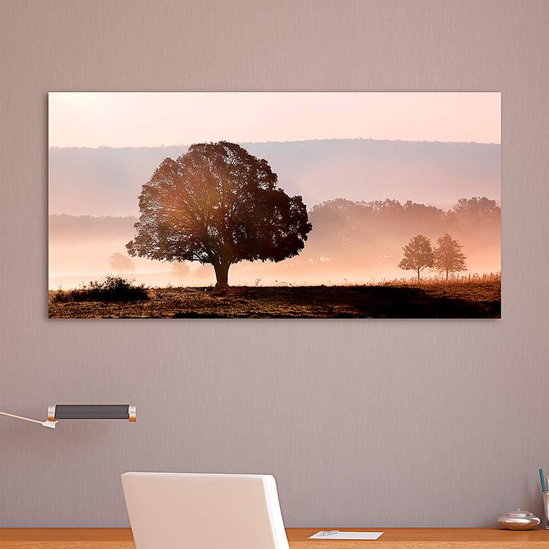 Image 1 Plain View 50 3/4"W Free Floating Tempered Glass Wall Art