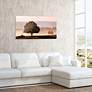 Plain View 50 3/4"W Free Floating Tempered Glass Wall Art