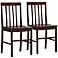 Plaine Espresso Wood Dining Chair Set of 2