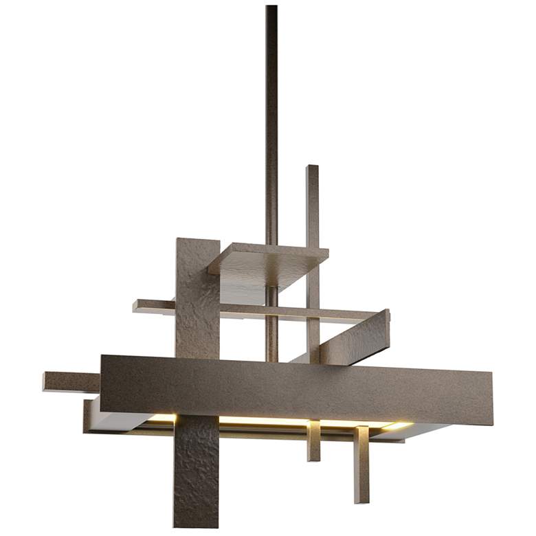 Image 1 Planar 12.1" Wide Small Bronze LED Pendant