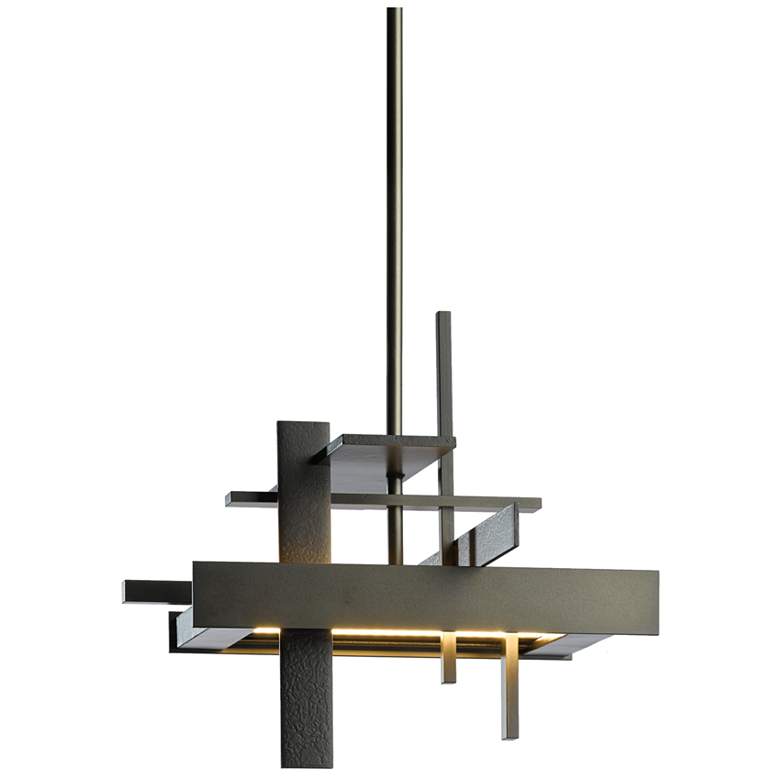 Image 1 Planar 12.1" Wide Small Dark Smoke LED Pendant