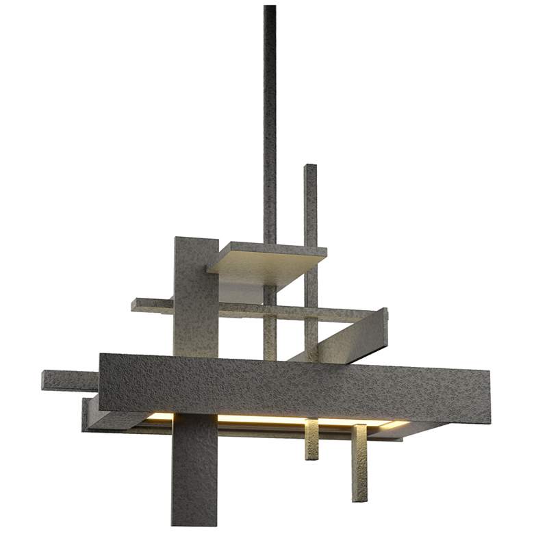 Image 1 Planar 12.1" Wide Small Natural Iron LED Pendant
