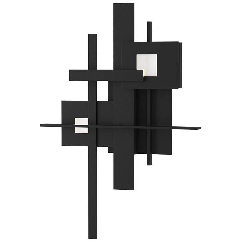Image 1 Planar 26.9" High Black LED Sconce