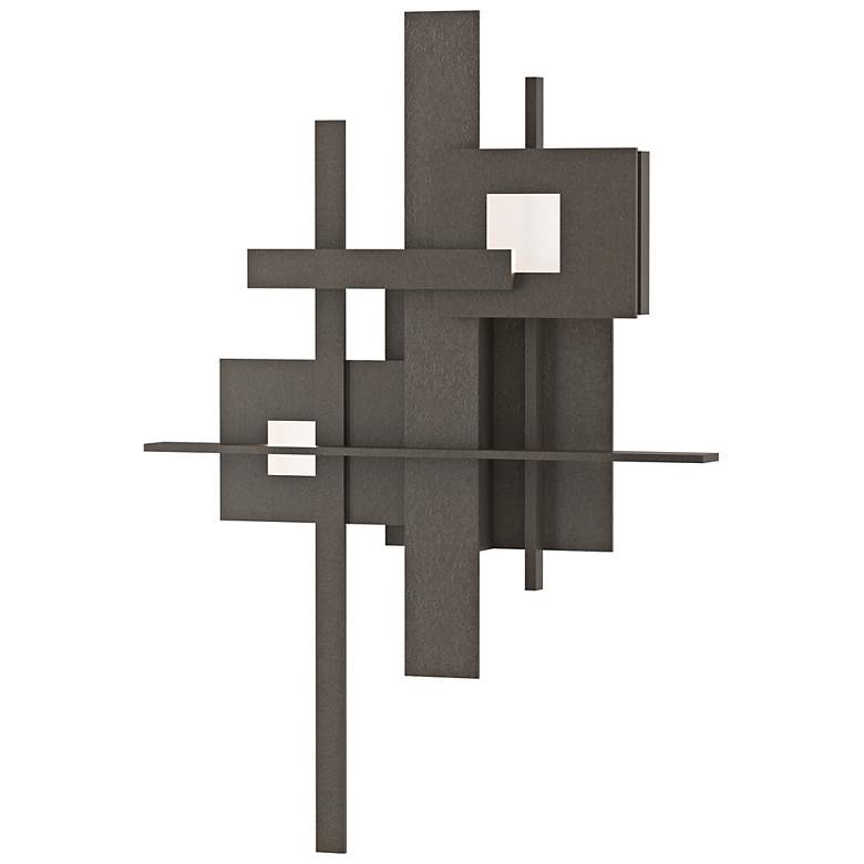 Image 1 Planar 27 inch High Dark Smoke LED Wall Sconce