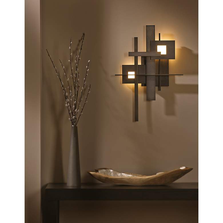 Image 2 Planar 27 inch High Dark Smoke LED Wall Sconce more views