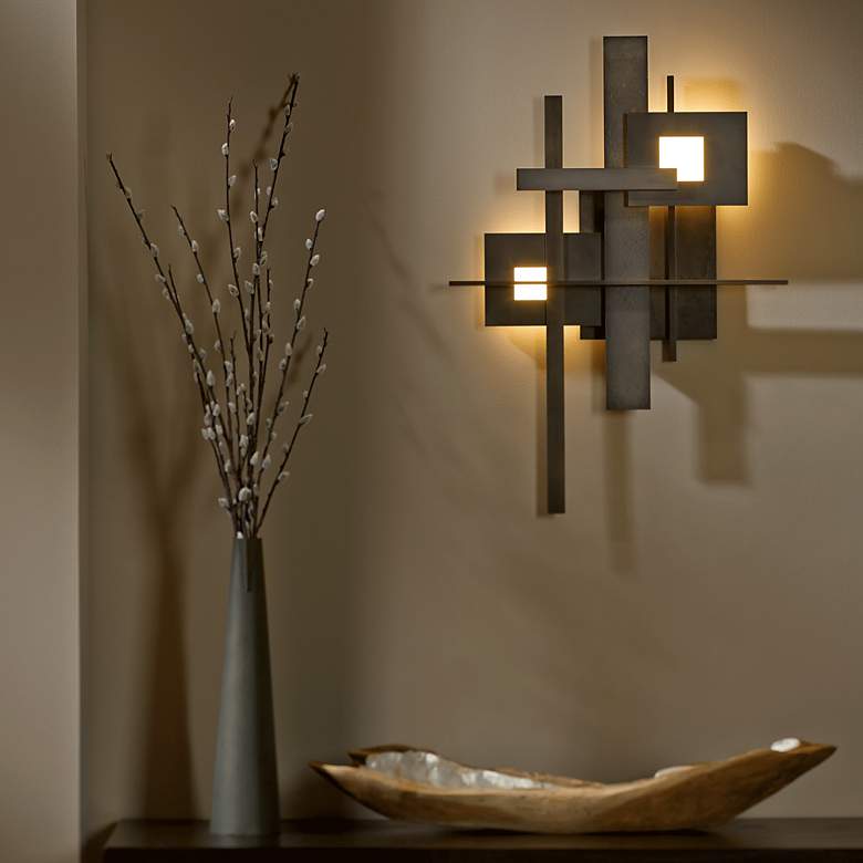 Image 4 Planar 27" High Dark Smoke LED Wall Sconce more views