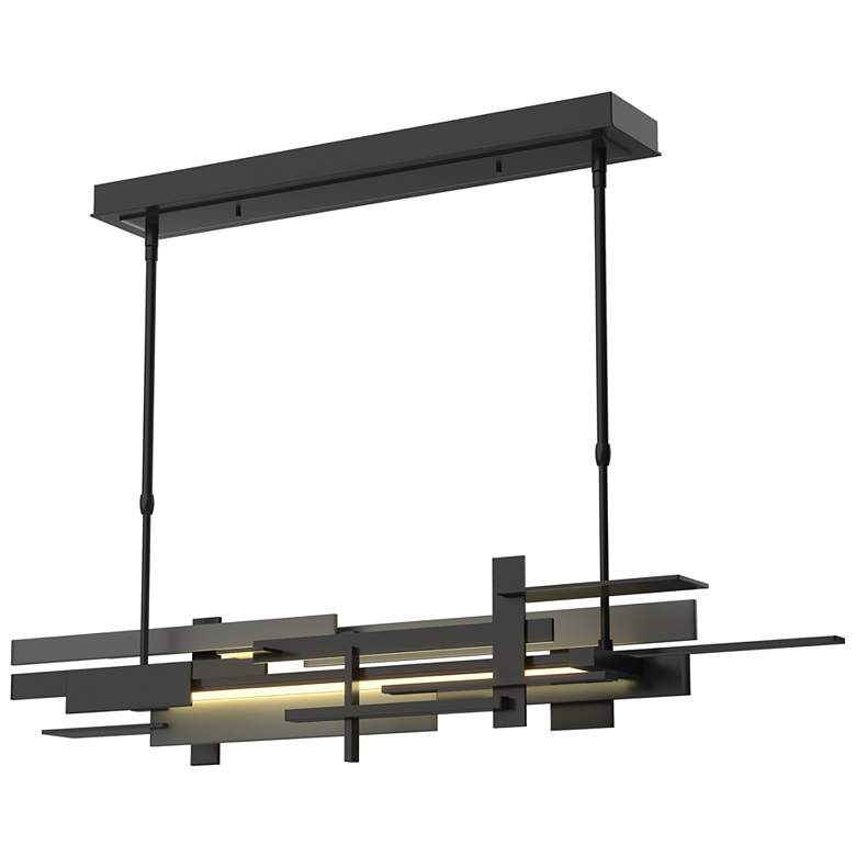Image 1 Planar 42 1/4" Wide Black LED Linear Pendant
