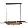 Planar 48.3"W Black Accented Bronze Standard LED Pendant