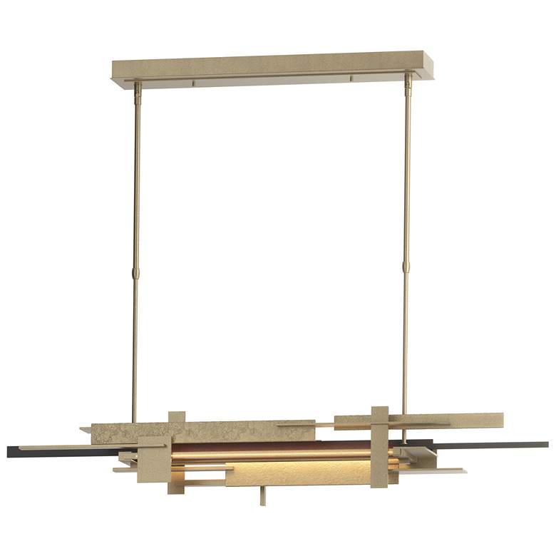 Image 1 Planar 48.3"W Black Accented Soft Gold Standard LED Pendant