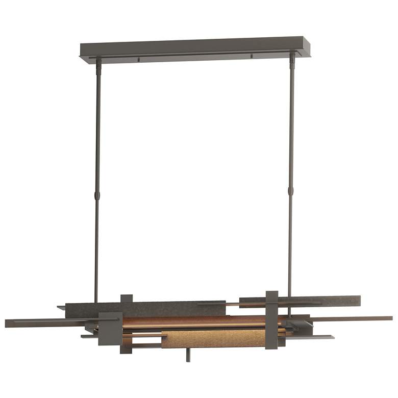 Image 1 Planar 48.3"W Bronze Accented Dark Smoke Standard LED Pendant