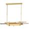 Planar 48.3"W Bronze Accented Modern Brass Standard LED Pendant