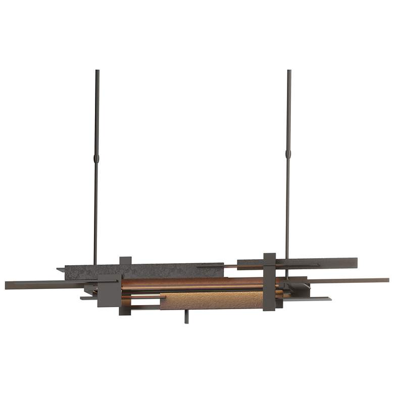Image 1 Planar 48.3 inchW Bronze Accented Oil Rubbed Bronze Long LED Pendant
