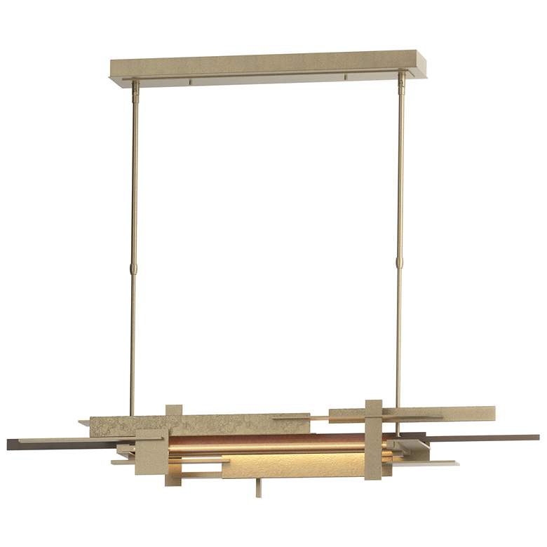 Image 1 Planar 48.3"W Bronze Accented Soft Gold Standard LED Pendant