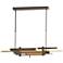 Planar 48.3"W Modern Brass Accented Bronze Standard LED Pendant