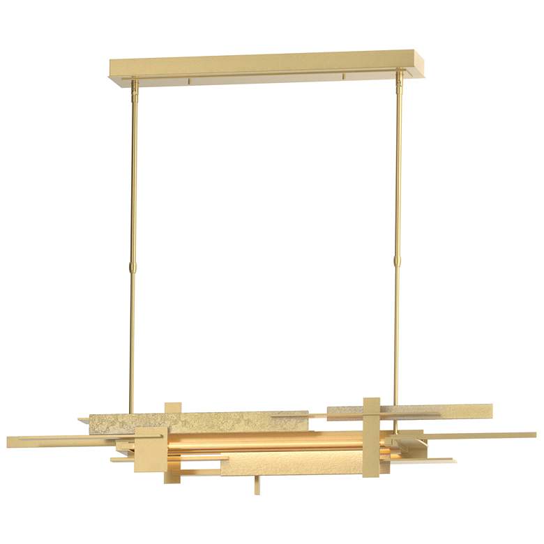 Image 1 Planar 48.3"W Modern Brass Accented Modern Brass Standard LED Pendant