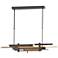 Planar 48.3"W Modern Brass Accented Oil Rubbed Bronze Standard LED Pen