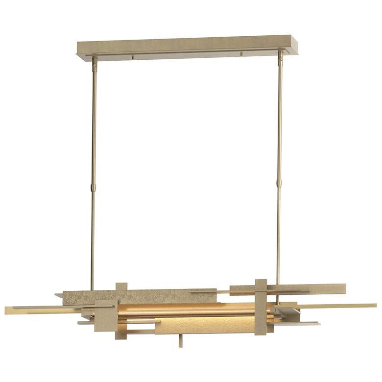 Image 1 Planar 48.3"W Modern Brass Accented Soft Gold Standard LED Pendant