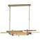 Planar 48.3"W Modern Brass Accented Soft Gold Standard LED Pendant