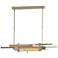Planar 48.3"W Natural Iron Accented Soft Gold Standard LED Pendant