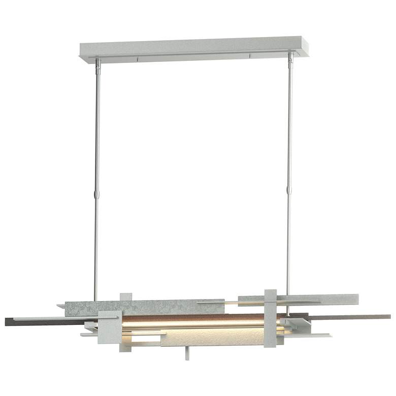Image 1 Planar 48.3"W Natural Iron Accented Vintage Platinum Standard LED Pend