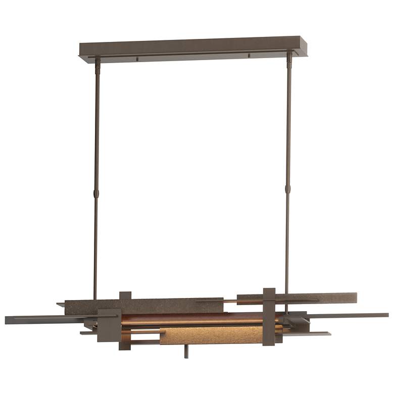 Image 1 Planar 48.3"W Oil Rubbed Bronze Accented Bronze Standard LED Pendant