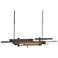 Planar 48.3"W Oil Rubbed Bronze Accented Iron Short Height LED Pendant
