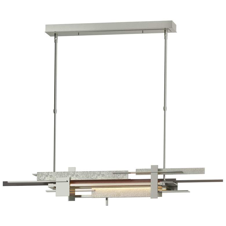 Image 1 Planar 48.3"W Oil Rubbed Bronze Accented Sterling Standard LED Pendant