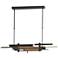 Planar 48.3"W Soft Gold Accented Black Standard LED Pendant