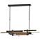 Planar 48.3"W Soft Gold Accented Oil Rubbed Bronze Standard LED Pendan